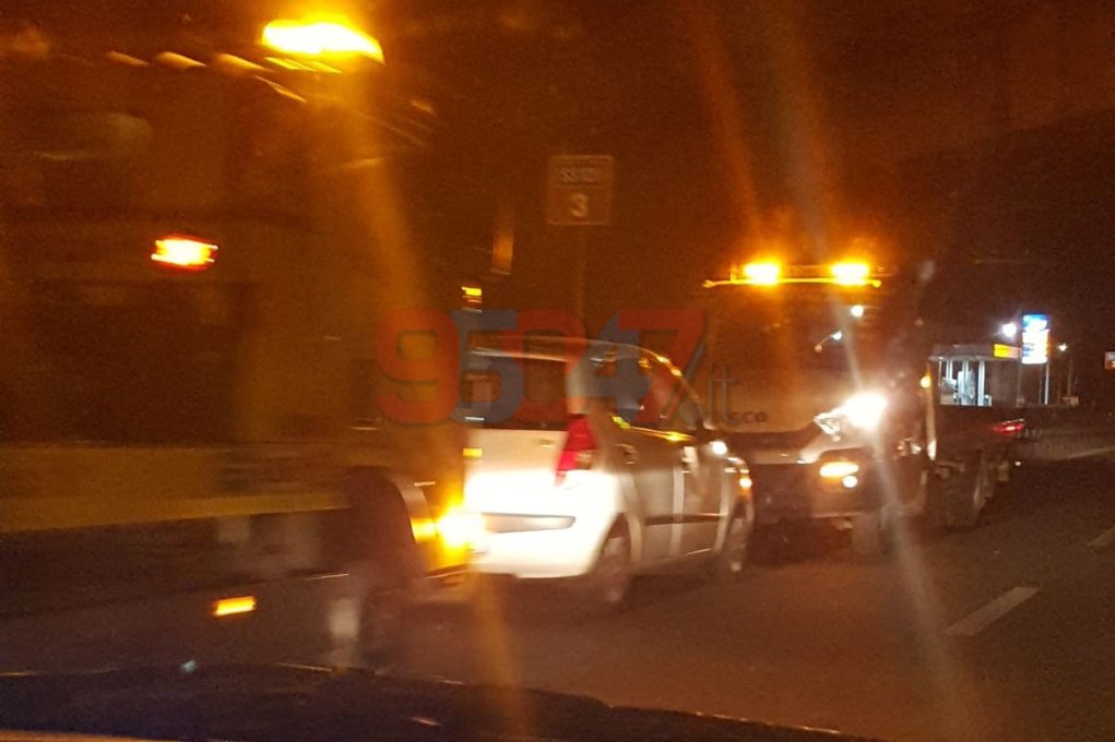 SS 121 TAMPONAMENTO NEI PRESSI DELLO SVINCOLO PIANO TAVOLA - LE FOTO