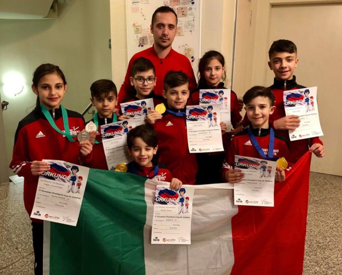 PATERNO': Il team Marletta "sbanca" European President’s Cup for Children di Taekwondo - 