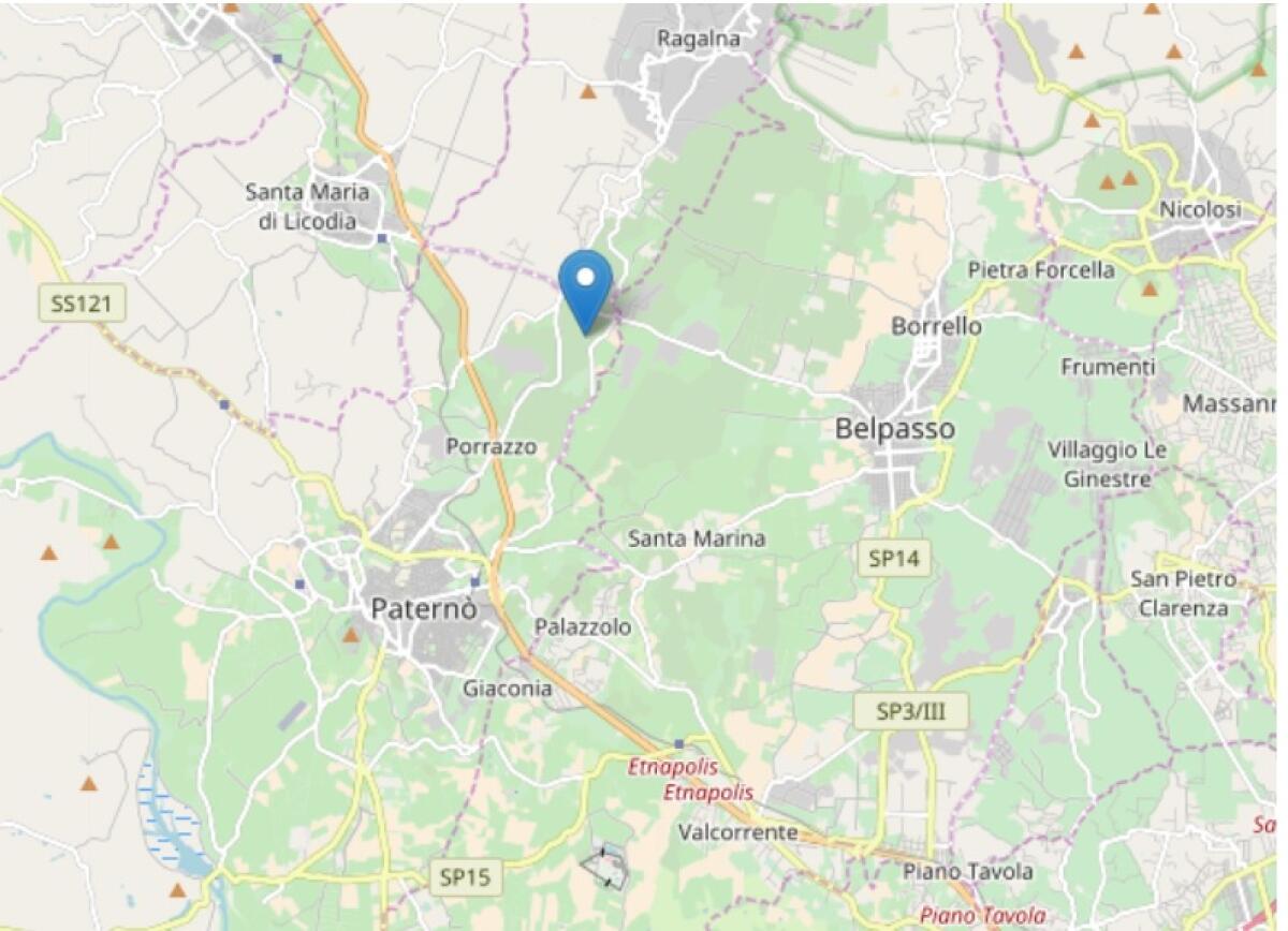 Piccola scossa di terremoto, magnitudo 1.8,  questa sera con epicentro Paternò - 