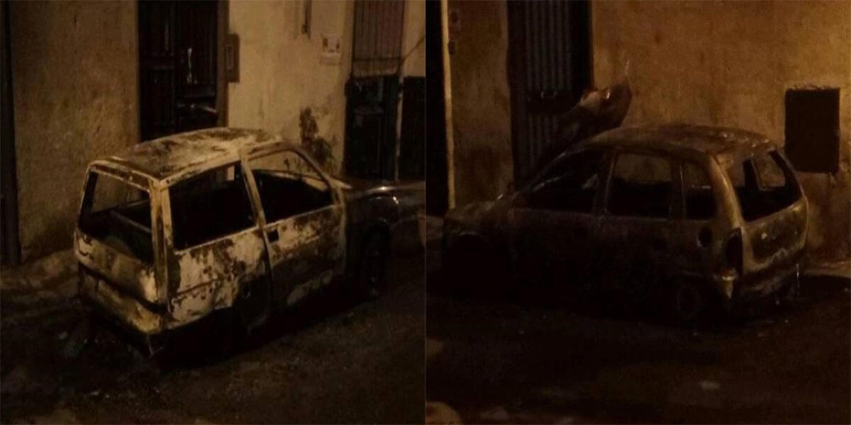 PATERNO': Notte di fuoco tra le vie Taormina e via Reggio - 