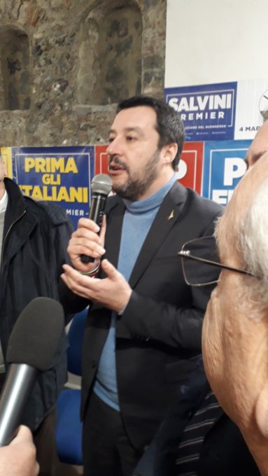 Paternò: Matteo Salvini in città per la campagna elettorale