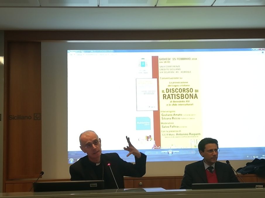 ACIREALE: Conversazione sul Discorso di Ratisbona, di Benedetto XVI e le sfide interculturali