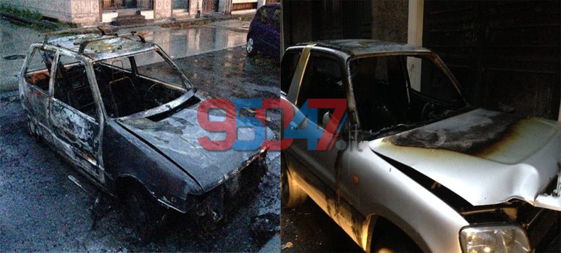 Paternò notte di fuoco: 4 auto incendiate le foto