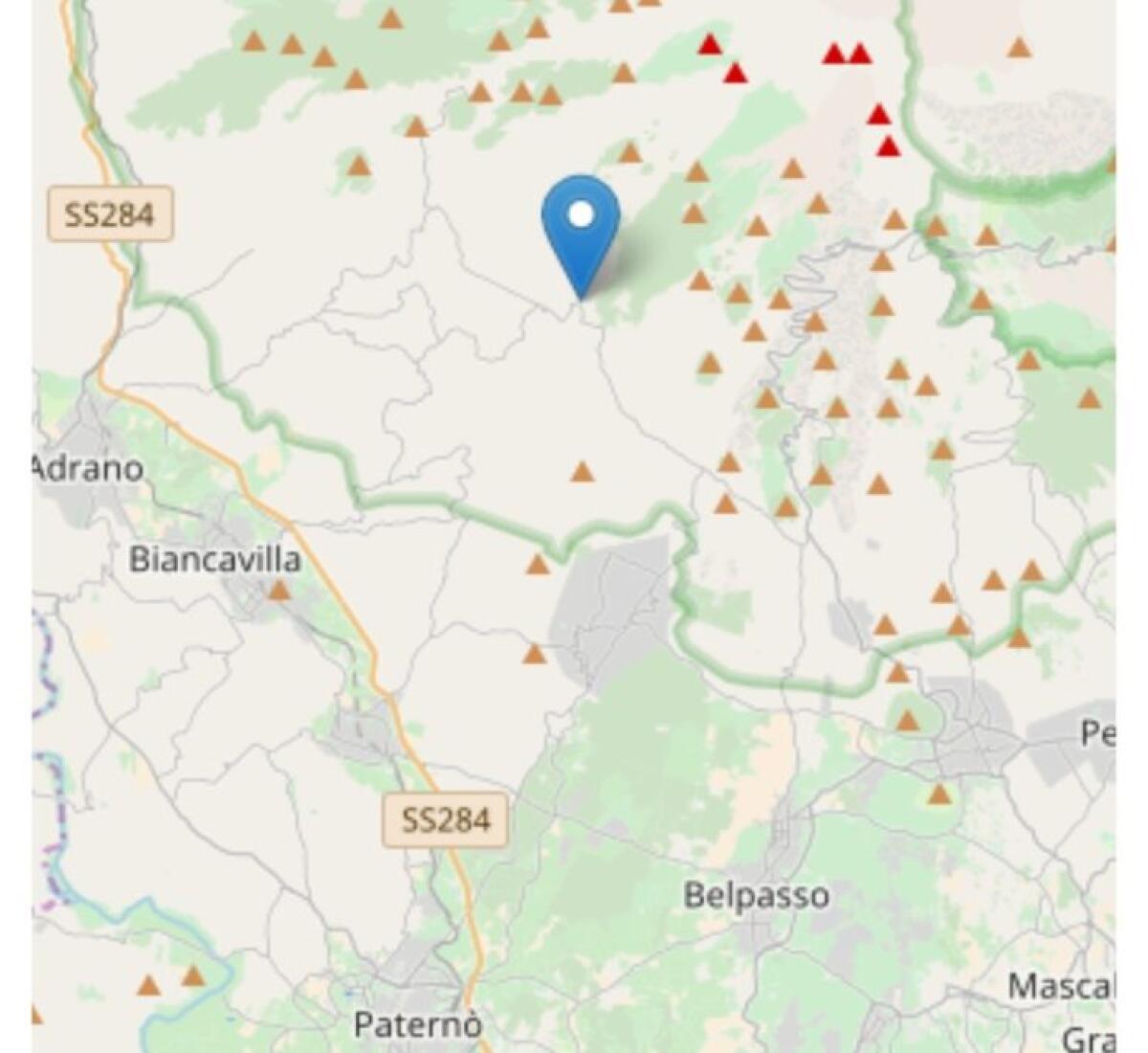 Scossa a Ragalna, magnitudo 3.3 - 