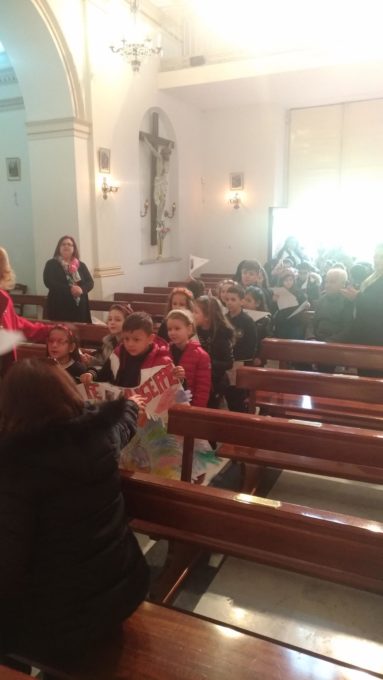 PATERNO': Visita della Scuola Primaria “Giovanni XXIII” presso la Chiesa “Madonna delle Grazie in ricorrenza della Festa di S. Giuseppe