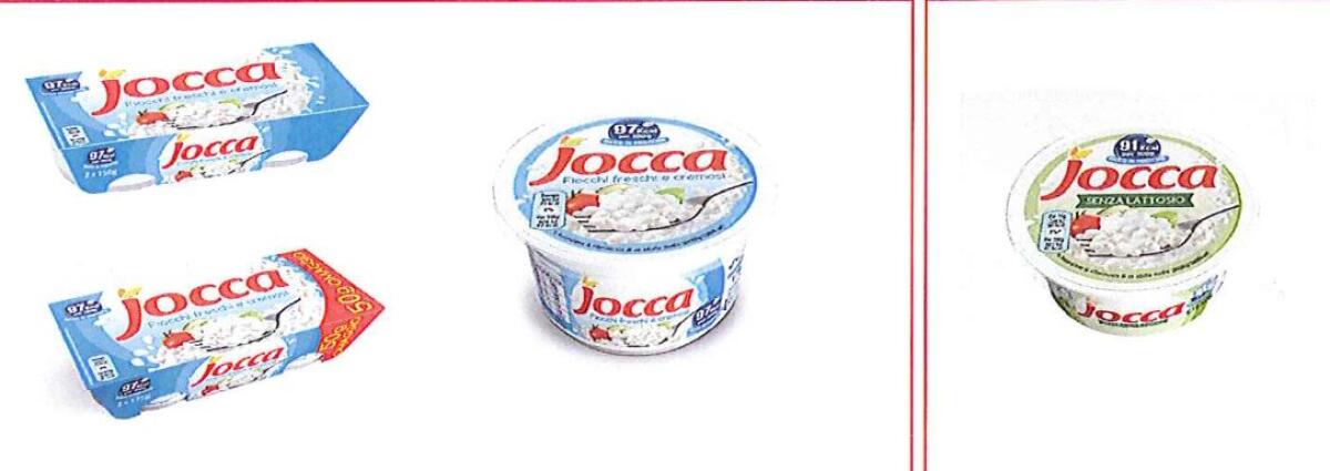 Jocca richiama i fiocchi di formaggio fresco per corpi estranei metallici - 