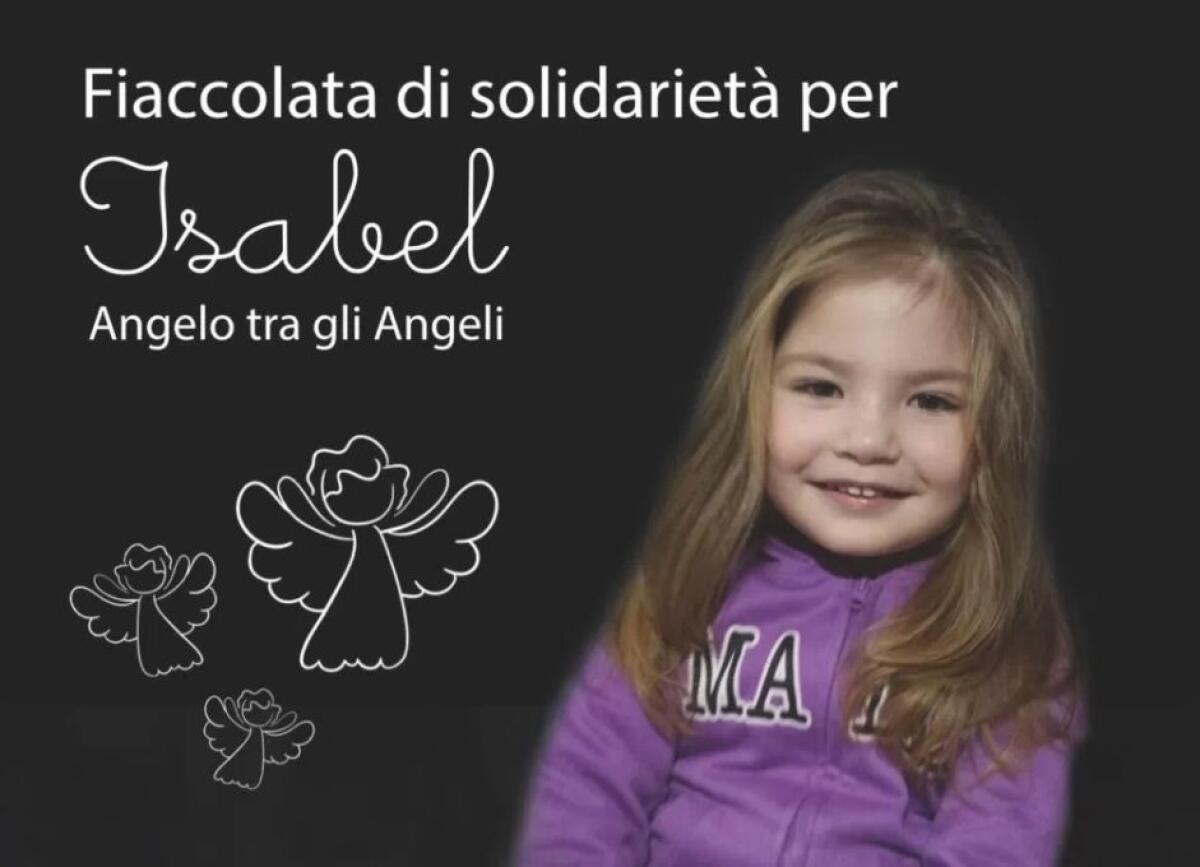 PATERNO': Domenica 15 aprile, Fiaccolata di solidarietà per Isabel - 