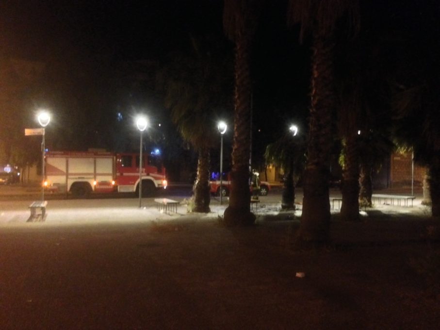 PATERNO': VANDALI IN AZIONE IN PIAZZA PUGLISI - FOTO