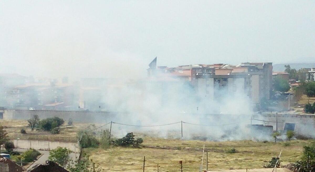 PATERNO’ INCENDIO DI STERPAGLIE – FOTO - 