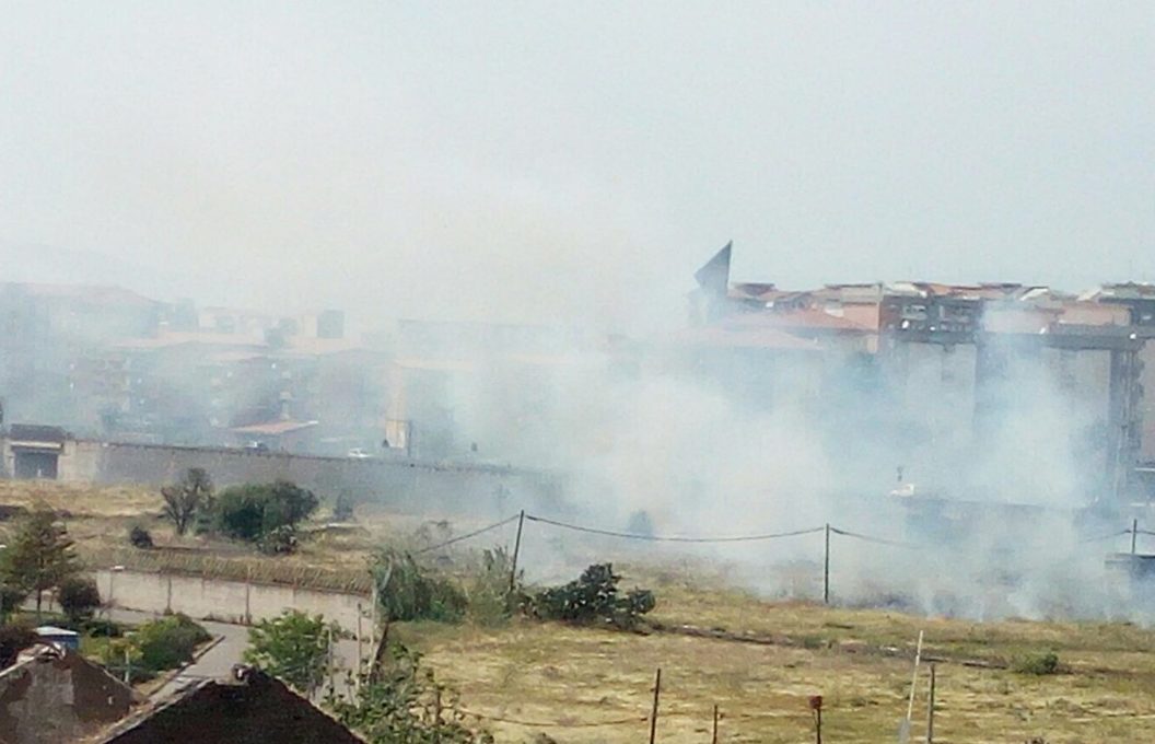 PATERNO’ INCENDIO DI STERPAGLIE – FOTO