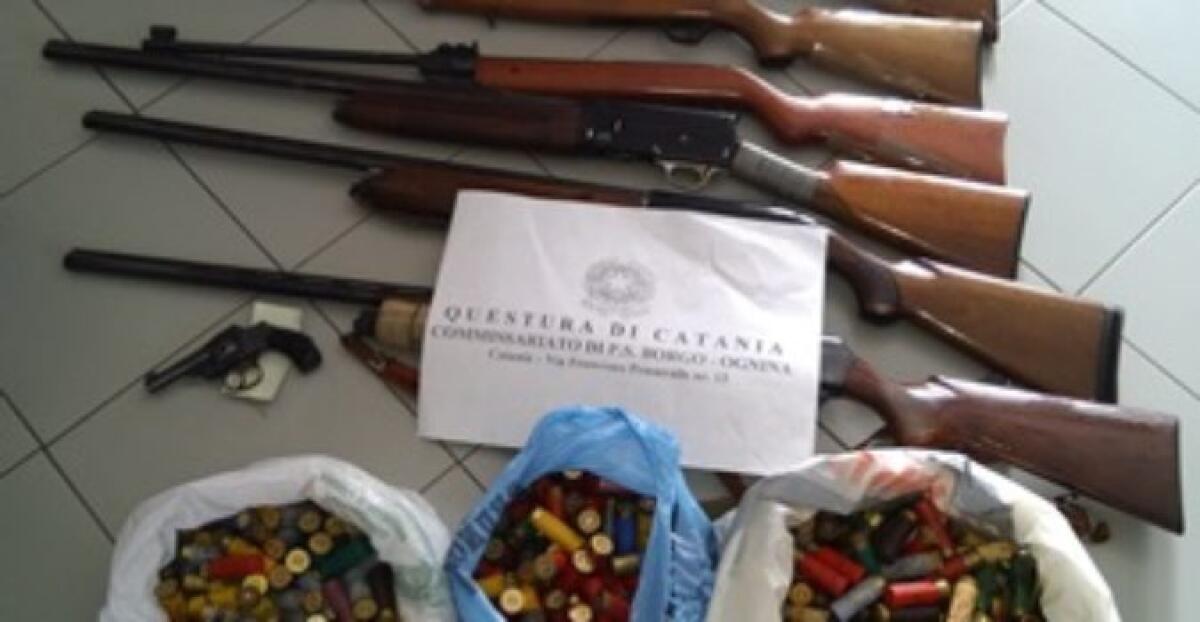 CATANIA: Armi non dichiarate, scatta il sequestro della polizia - 