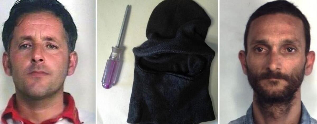 CATANIA: I Carabinieri arrestano due ladri, stavano razziando un hotel e un cantiere edile - 