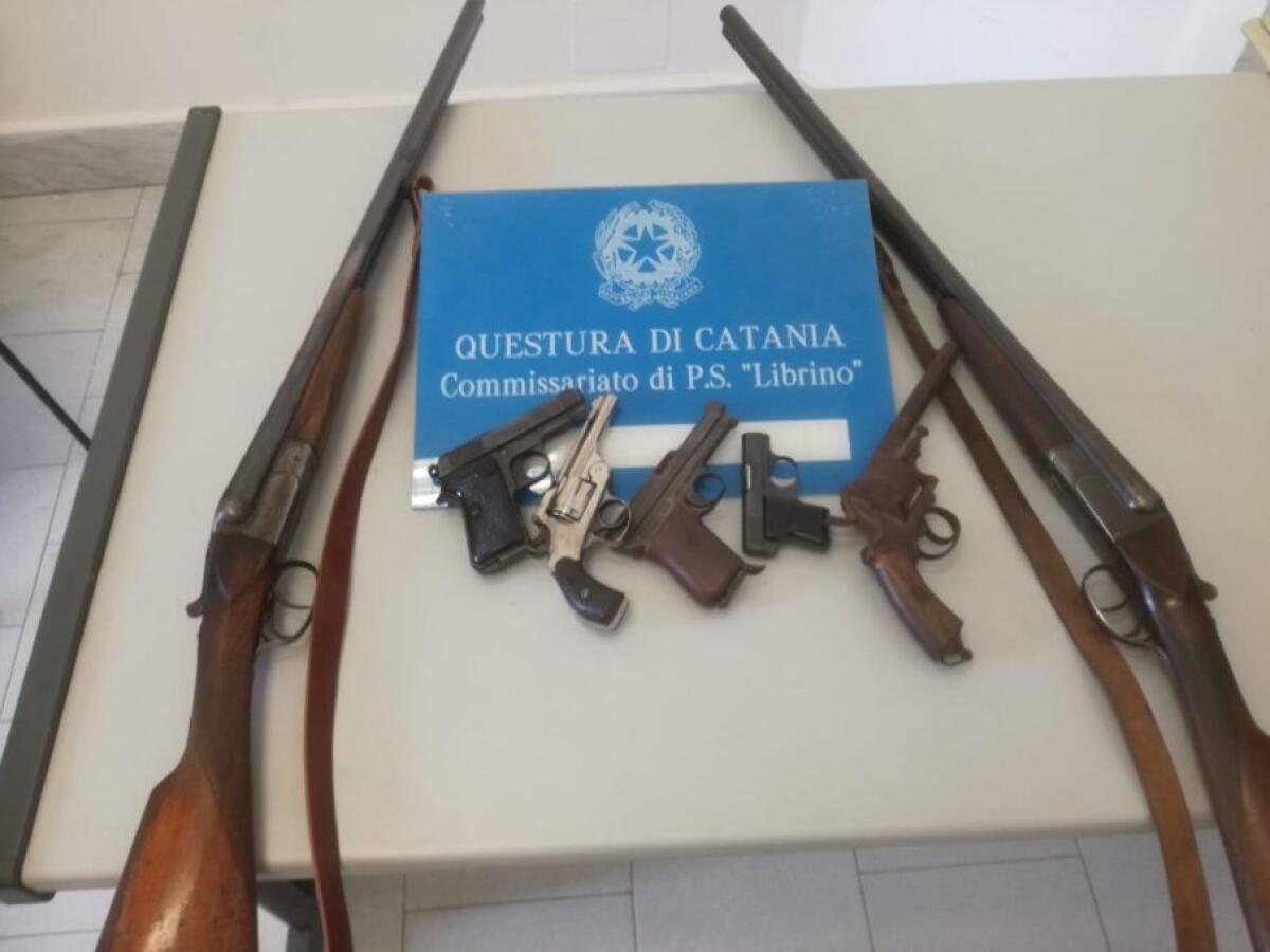 CATANIA: Armi sequestrate e sei persone denunciate - 