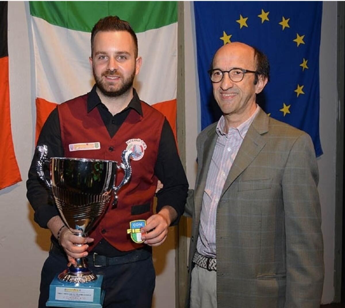 PATERNO': SALVO TORRISI CAMPIONE ITALIANO DI BILIARDO - 