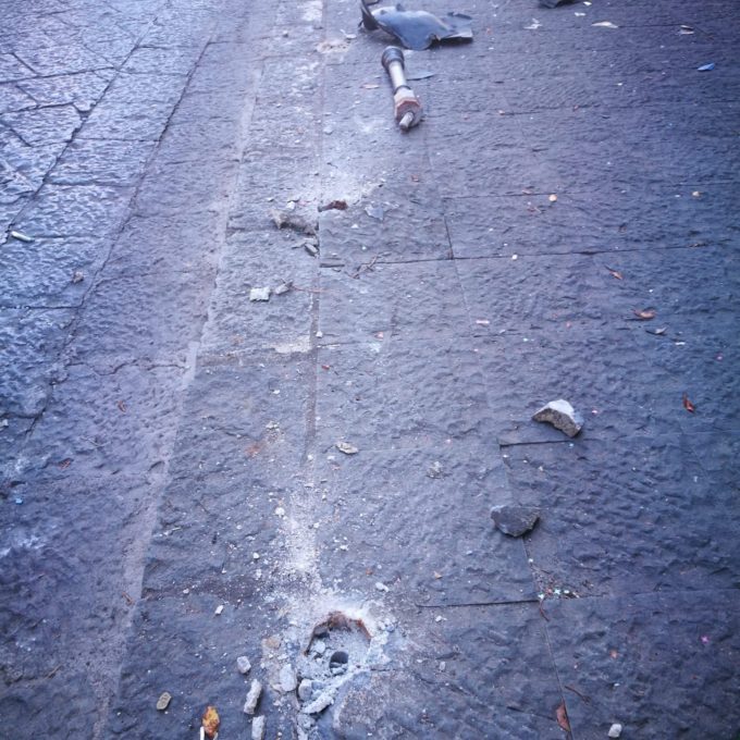 PATERNO': "MISTERIOSO" INCIDENTE, IN VIA SANTA CATERINA - LE FOTO