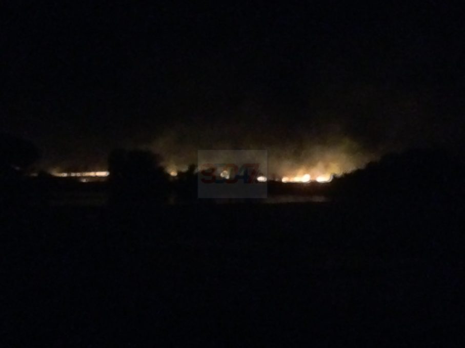 PATERNO': Vasto incendio sterpaglie alle Salinelle - (Foto e Video)