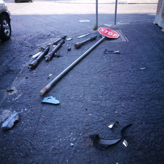 PATERNO': "MISTERIOSO" INCIDENTE, IN VIA SANTA CATERINA - LE FOTO