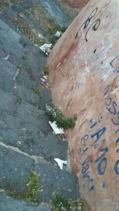 LA SEGNALAZIONE DI UN LETTORE: “IL DEGRADO DELLA COLLINA STORICA"