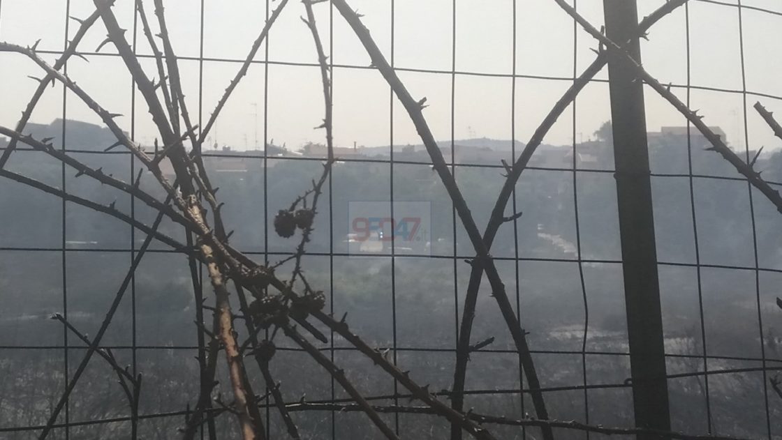 INCENDIO: ENNESIMO INCENDIO DI STERPAGLIE NEI PRESSI DI VIA E.BELLIA