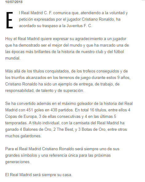 RONALDO ALLA JUVENTUS: ORA È UFFICIALE!