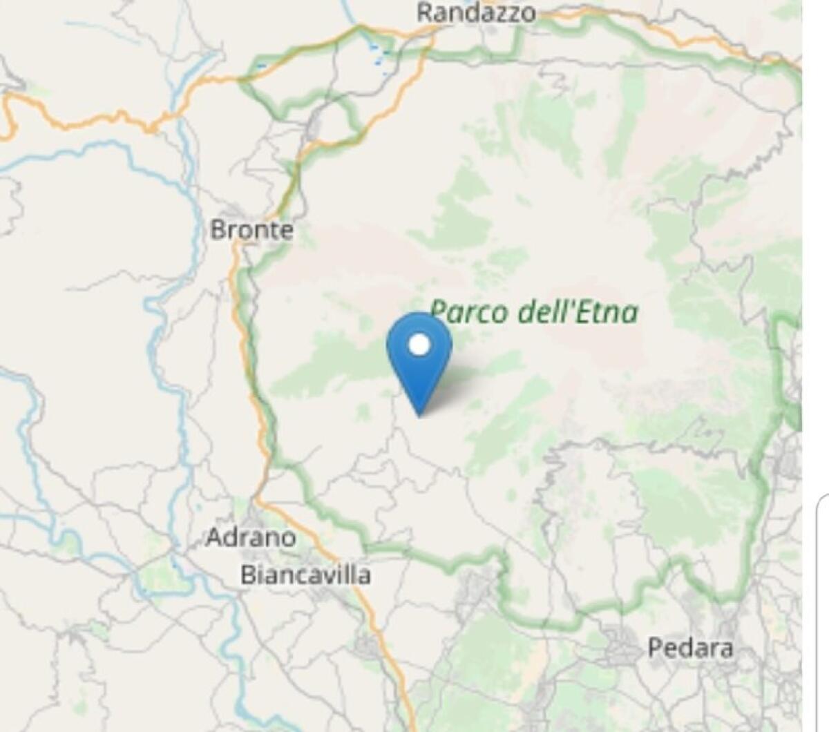 TERREMOTO DI MAGNITUO ML 2,1 A RAGALNA - 