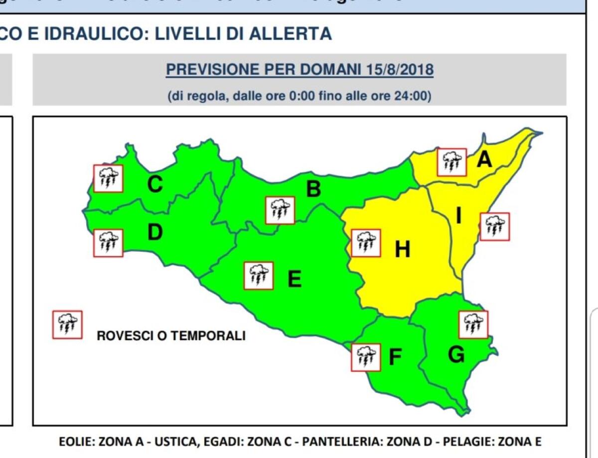 FERRAGOSTO CON "ALLERTA GIALLA" - 