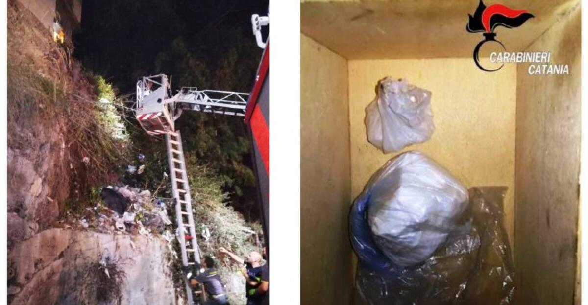 CATANIA: LANCIA LA DROGA DAL DIRUPO PER NASCONDERLA AI CARABINIERI, ARRESTATA - 