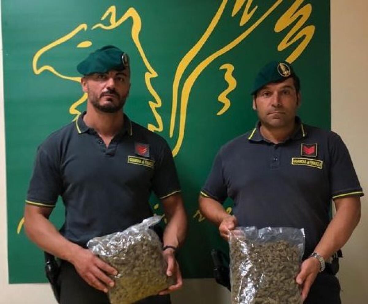 CATANIA, FERMATO CON 1 KG DI MARIJUANA IN AUTO: ARRESTATO UN “CORRIERE” E SEQUESTRATA LA DROGA - 