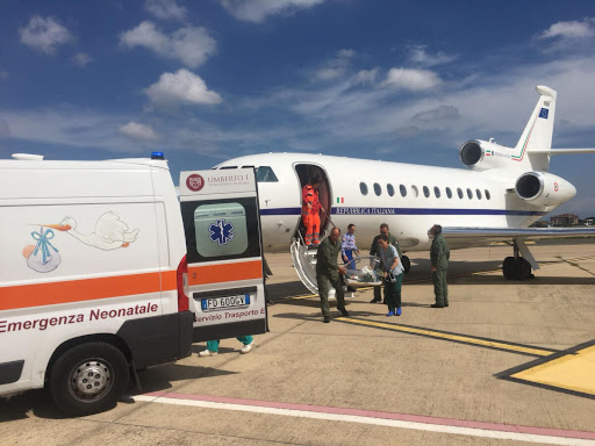 VOLO SANITARIO URGENTE DA CATANIA A ROMA PER NEONATO DI UN MESE IN PERICOLO DI VITA - 