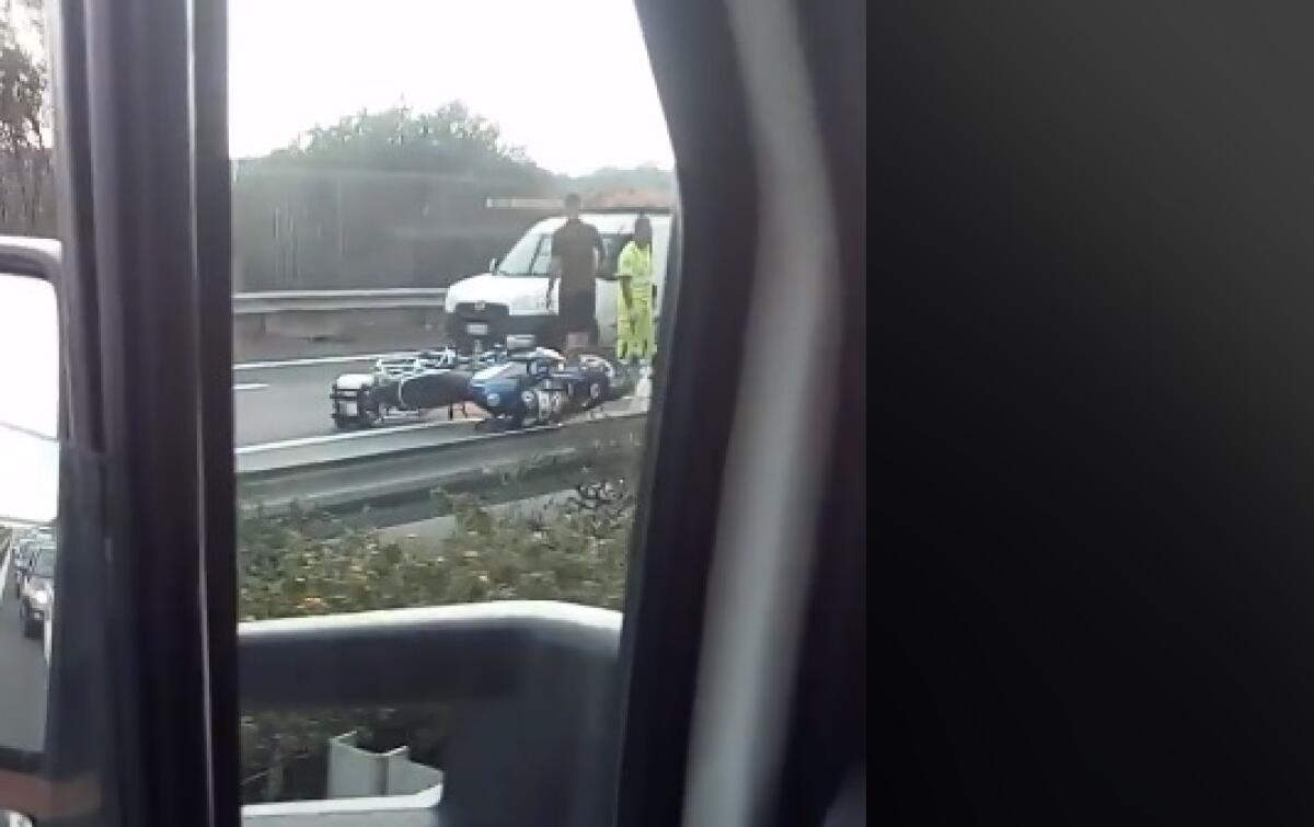 INCIDENTE SULLA TANGENZIALE, FERITO UN CENTAURO - TRAFFICO RALLENTATO - 