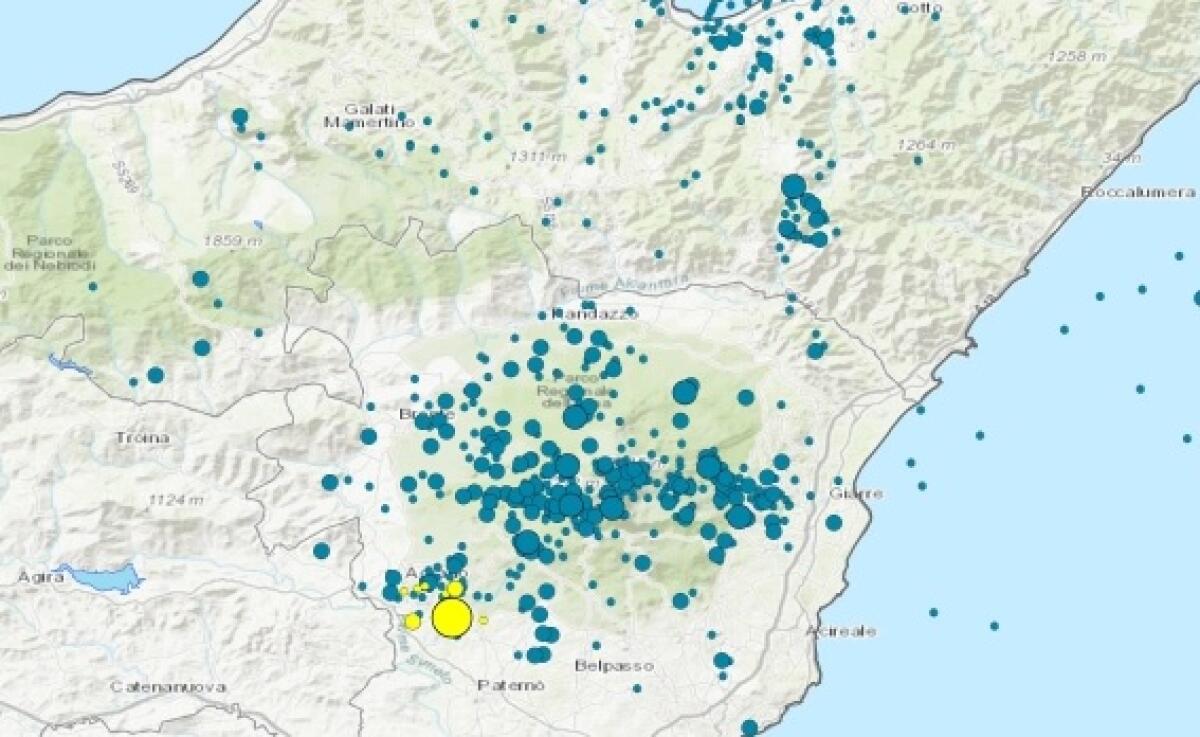 TERREMOTO ZONA ETNEA: AGGIORNAMENTO DELLE ORE 16:00 - 