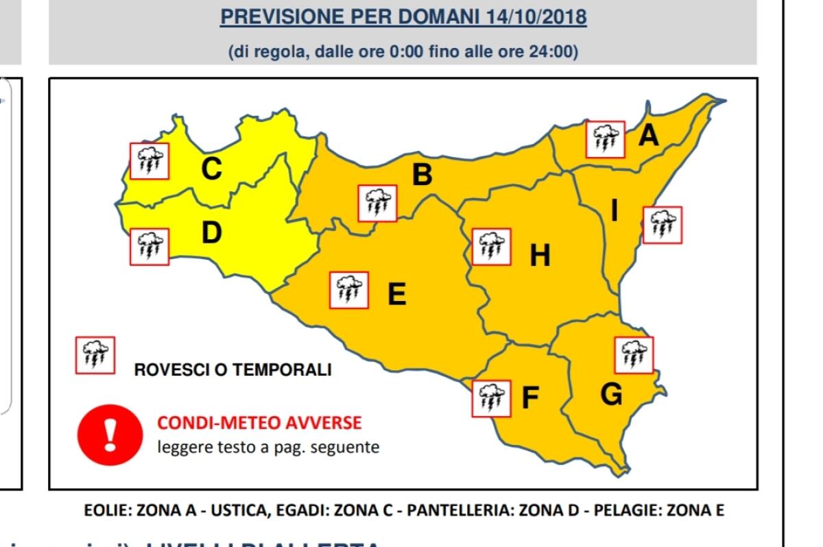 CONTINUA IL MALTEMPO, DOMANI ANCORA ALLERTA 'ARANCIONE' - 