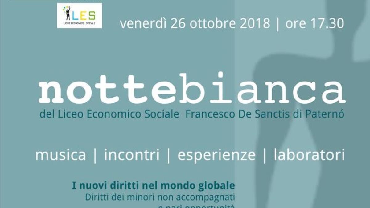 AL LICEO DE SANCTIS TUTTO PRONTO PER LA NOTTE DEI LICEI ECONOMICO SOCIALI - 