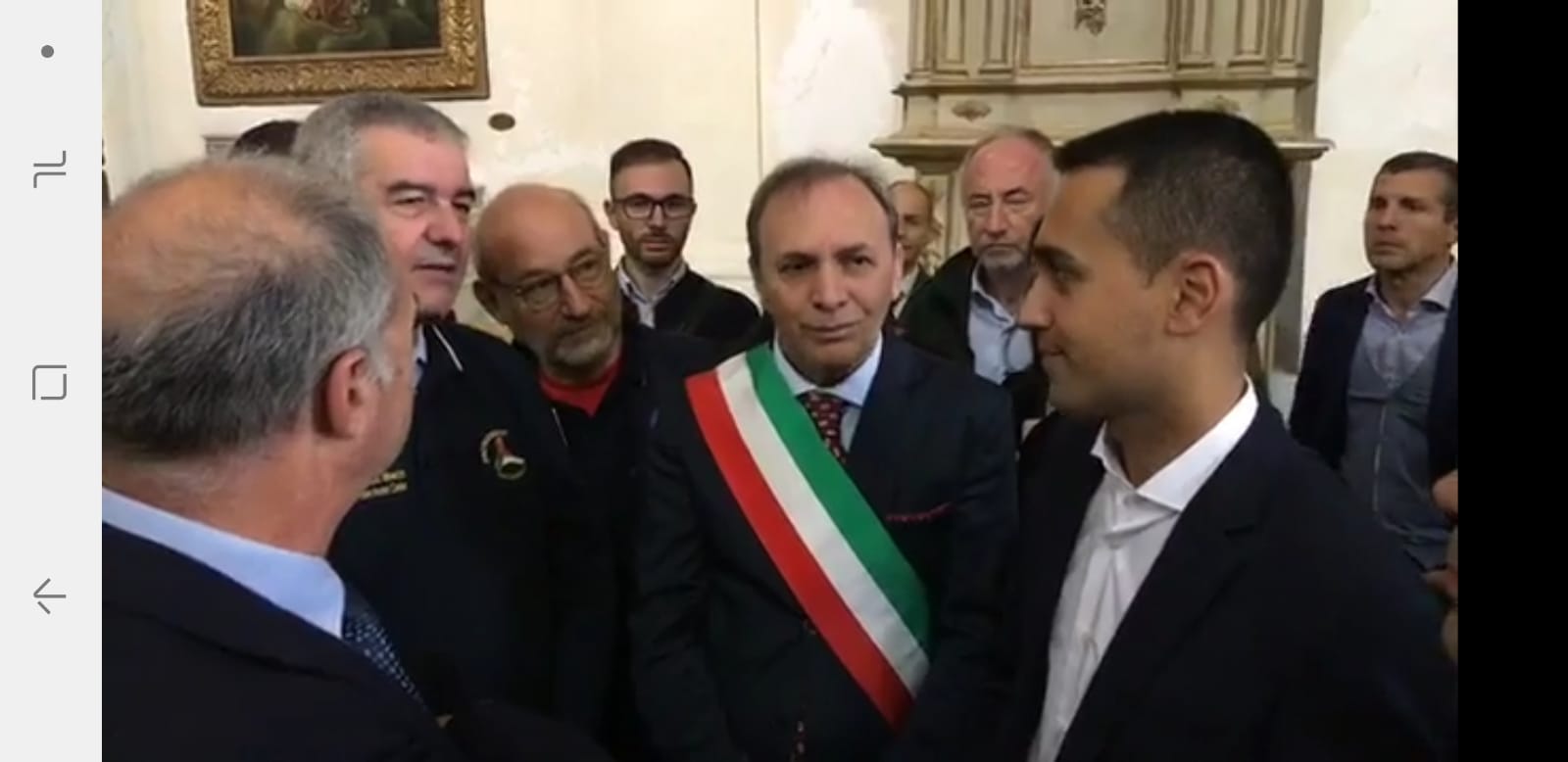 PATERNO': IL VICEPREMIER DI MAIO IN CITTÀ PER VALUTARE I DANNI DEL TERREMOTO