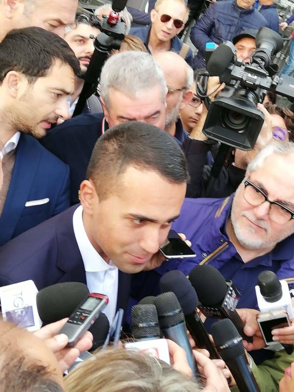 PATERNO': IL VICEPREMIER DI MAIO IN CITTÀ PER VALUTARE I DANNI DEL TERREMOTO