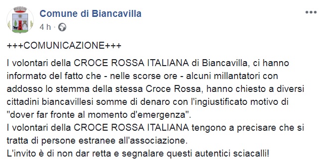 DOPO IL TERREMOTO ARRIVANO GLI "SCIACALLI": EPISODI SEGNALATI A BIANCAVILLA