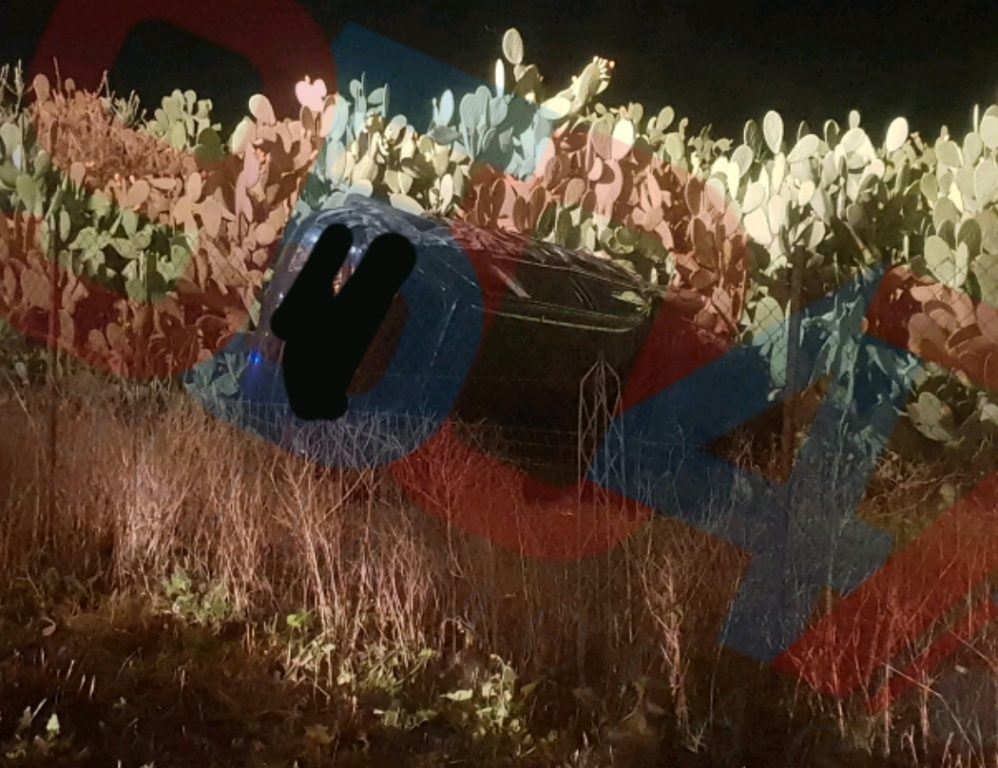 SS121 INCIDENTE, AUTO RIBALTATA