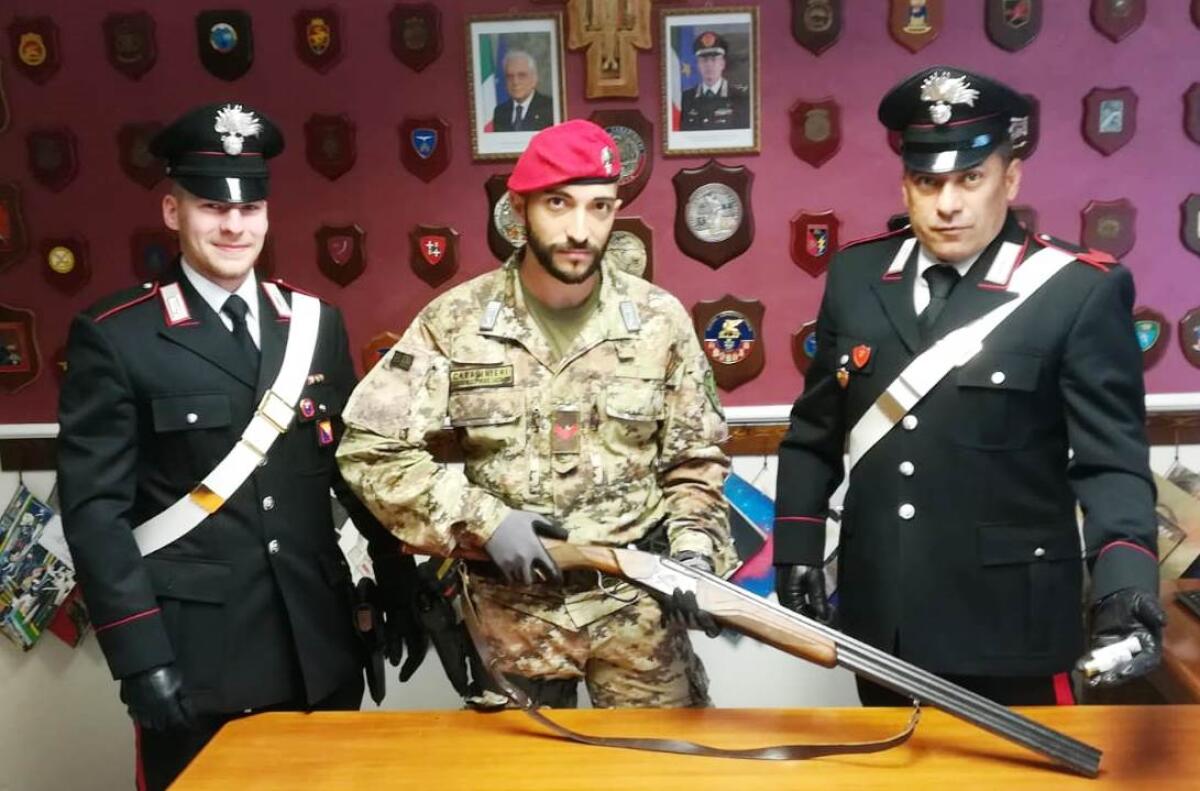 MALETTO: UN FUCILE CLANDESTINO TROVATO IN UN CASOLARE, UNA DENUNCIA - 