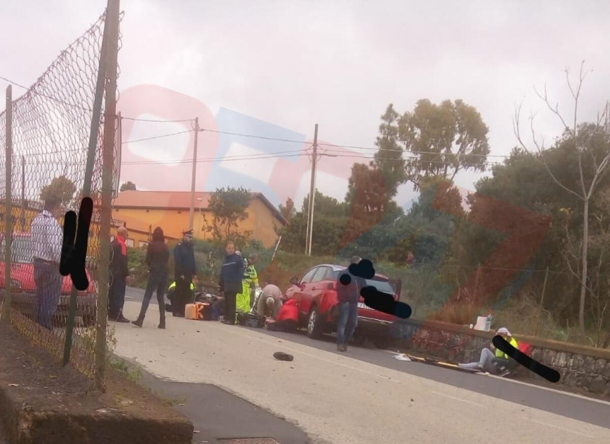 GRAVISSIMO INCIDENTE A PEDARA - ELISOCCORSO SUL POSTO - 