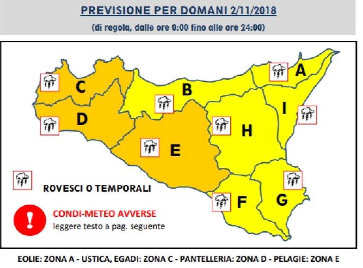 PROTEZIONE CIVILE, “ANCORA TEMPORALI E VENTI FORTI DAL NORD AL CENTRO-SUD. - 
