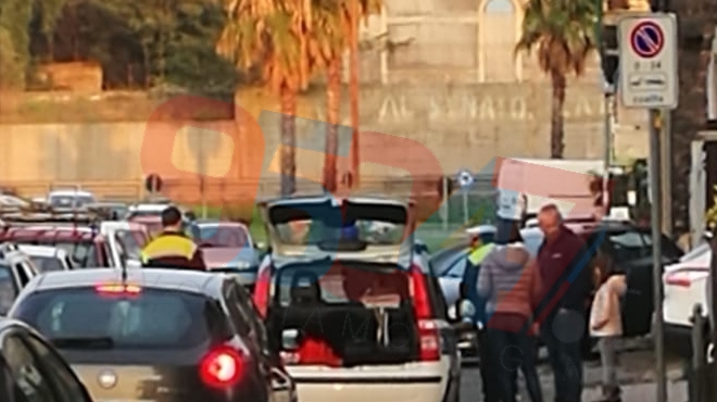 PATERNO’: INCIDENTE AUTO-SCOOTER IN VIA VITTORIO EMANUELE