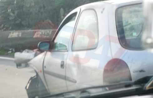 PATERNO': INCIDENTE SS121 IN DIREZIONE CATANIA - FOTO