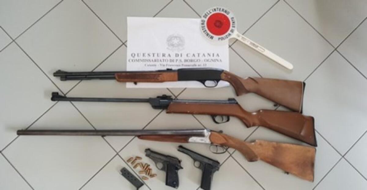 CATANIA: VIOLAZIONI IN MATERIA DI DETENZIONE DELLE ARMI: DUE PERSONE INDAGATE - 