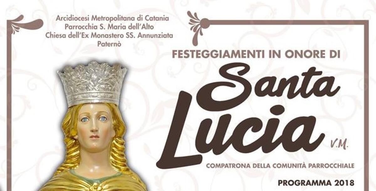 PATERNO': FESTA DI SANTA LUCIA «IN TONO MINORE» PER LA TRAGEDIA DI DOMENICA - 