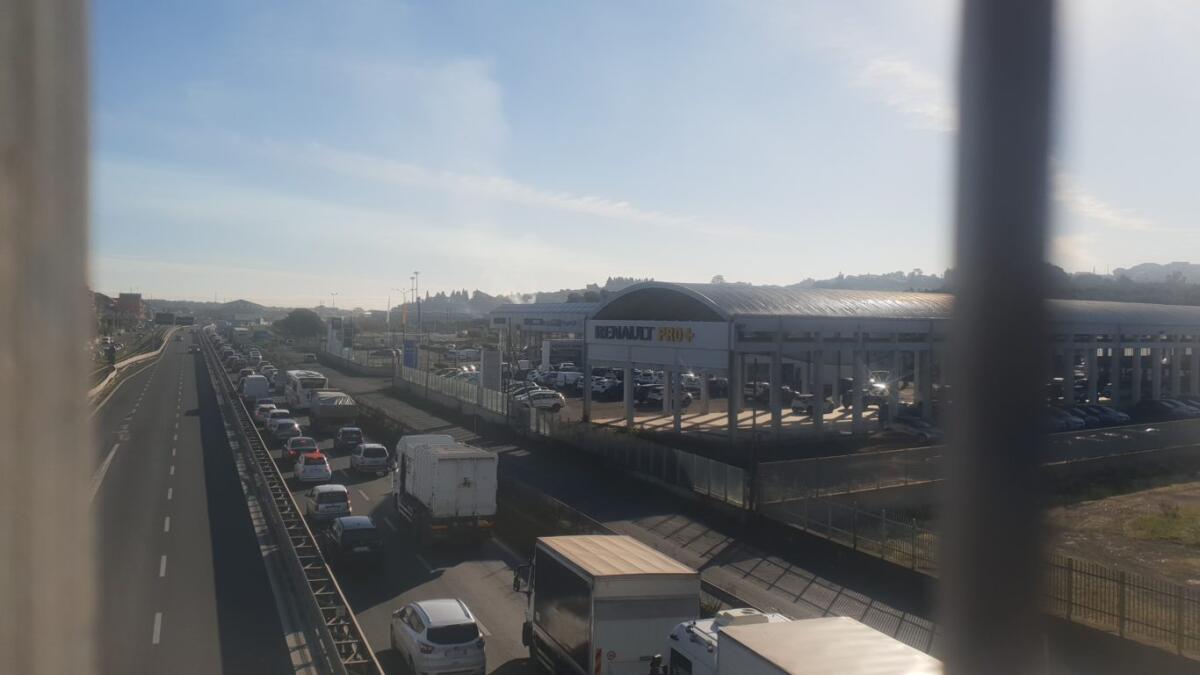 TAMPONAMENTO SS121 IN DIREZIONE CATANIA - 