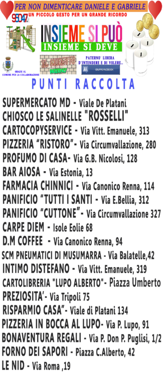 INSIEME PER NON DIMENTICARE