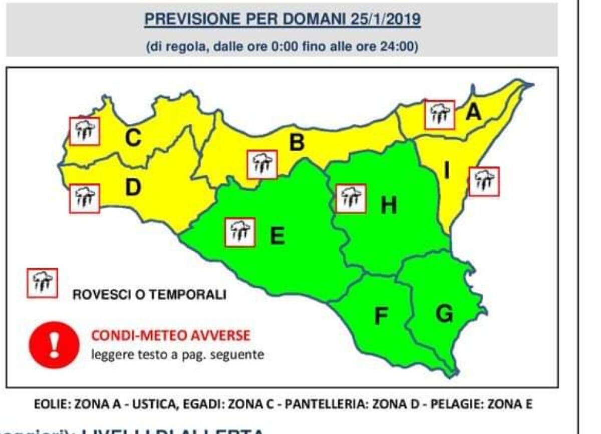 METEO: FREDDO E PIOGGIA IN ARRIVO, COMUNICATO DELLA PROTEZIONE CIVILE - 