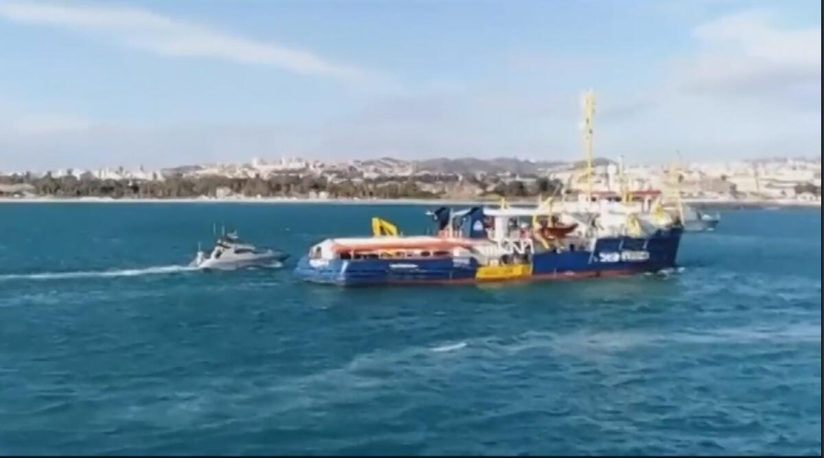 LA NAVE SEA WATCH A CATANIA - 