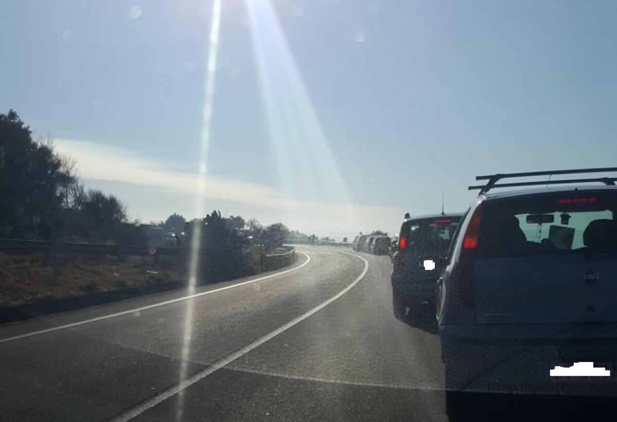 INCIDENTE NEI PRESSI DELLO SVINCOLO BIANCAVILLA - 