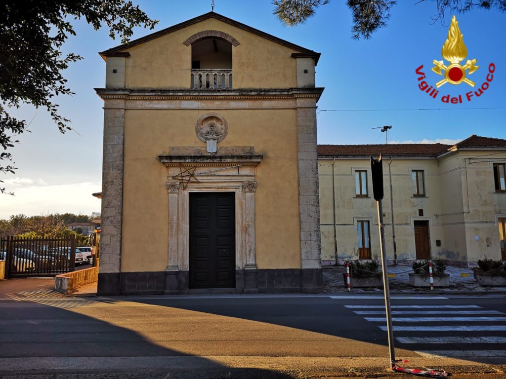 ACIREALE, ESEGUITI SOPRALLUOGO E MESSA IN SICUREZZA DELLA CHIESA DI “SANTA MARIA DELLE GRAZIE”